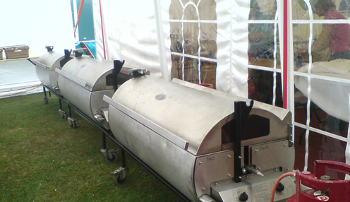 Hog roast machines